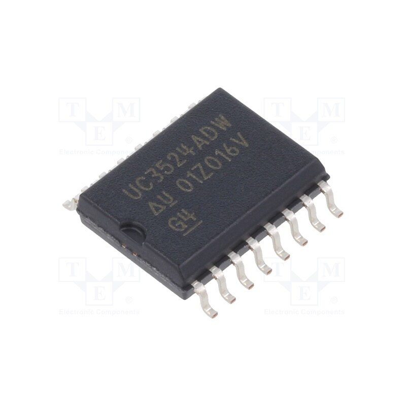 10 pcs : UC3524ADW - IC: PMIC, PWM controller, SO16, 0÷70°C, 7.5÷40V, , SMPS, 0÷45%