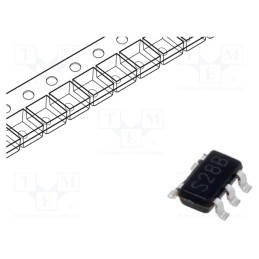 10 pcs : LM2704MF-ADJ/NOPB - IC: PMIC, DC/DC converter, Uin: 2.7÷7VDC, Uout: 1.24÷20VDC, 0.55A