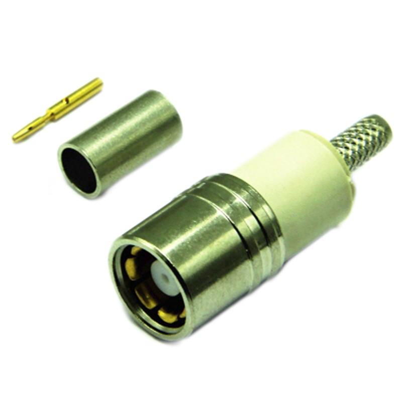 1 pcs - Interface Connectors 2100 Series, jack Cable Mount Type 43 Connector, 75Ω, Crimp Termination, Straight Body