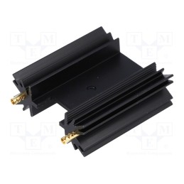 10 pcs : SK104-38STC - Heatsink: extruded, SOT32,TO220,TO3P, black, L: 38.1mm, 11K/W