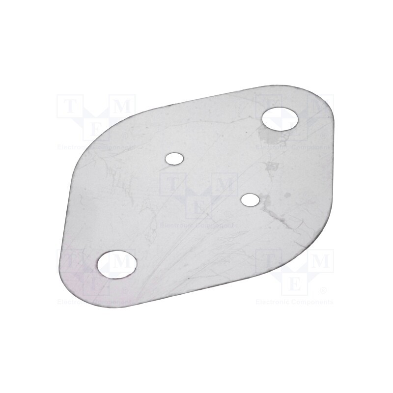 50 pcs : GS 3 - Heat transfer pad: mica, TO3, 0.4K/W, L: 43mm, W: 30mm, Thk: 0.05mm