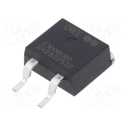 10 pcs : C3D06060G - Diode: Schottky rectifying, SiC, SMD, 600V, 6A, TO263-2, 91W, C3D