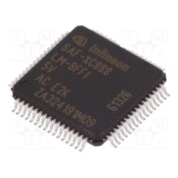 10 pcs : SAF-XC888LM-8FFI 5V AC - IC: microcontroller 8051, Interface: SPI x3,UART x3, 5VDC