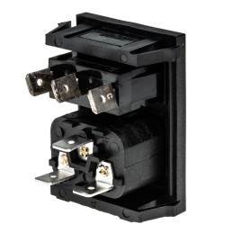 1 pcs - Bulgin C14 Snap-In IEC Connector Male, 10A, 250 V