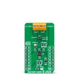1 pcs - MikroElektronika Current Limit 5 Click Power Management for MCP4561, MIC2099 for mikrobus Socket