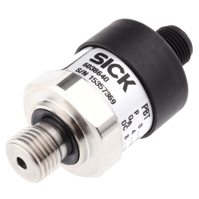 1 pcs - Sick Pressure Sensor, 0bar Min, 25bar Max, Analogue Output, Relative Reading