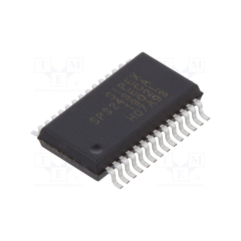 10 pcs : SP3243ECA-L - IC: interface, transceiver, full duplex,RS232, 120kbps, SSOP28