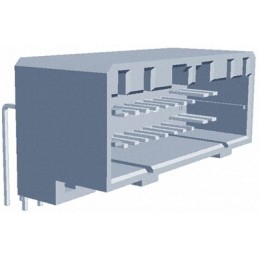 1 pcs - TE Connectivity MULTILOCK 040/070 Series Right Angle Through Hole Mount PCB Socket, 26-Contact, 2-Row, Solder