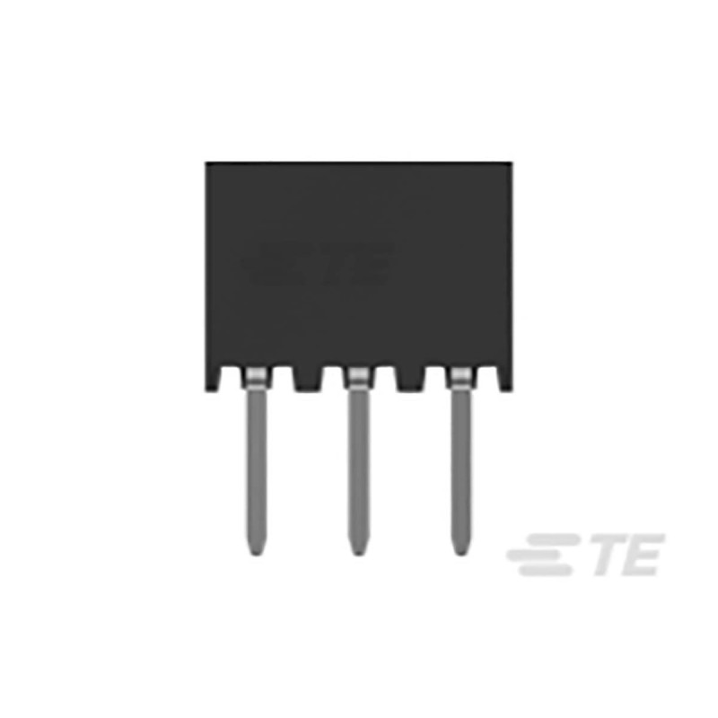 10 pcs - TE Connectivity AMPMODU Series Straight Through Hole Mount PCB Socket, 6-Contact, 2-Row, 2mm Pitch, Solder Termination