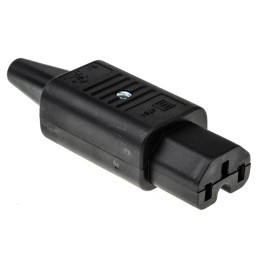 1 pcs - Schurter C15 Cable Mount IEC Connector Socket, 10A, 250 V