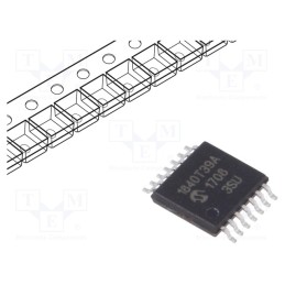 10 pcs : PIC12LF1840T39A-I/ST - IC: PIC microcontroller, 64kB, 32MHz, 1.8÷3.6VDC, SMD, TSSOP14