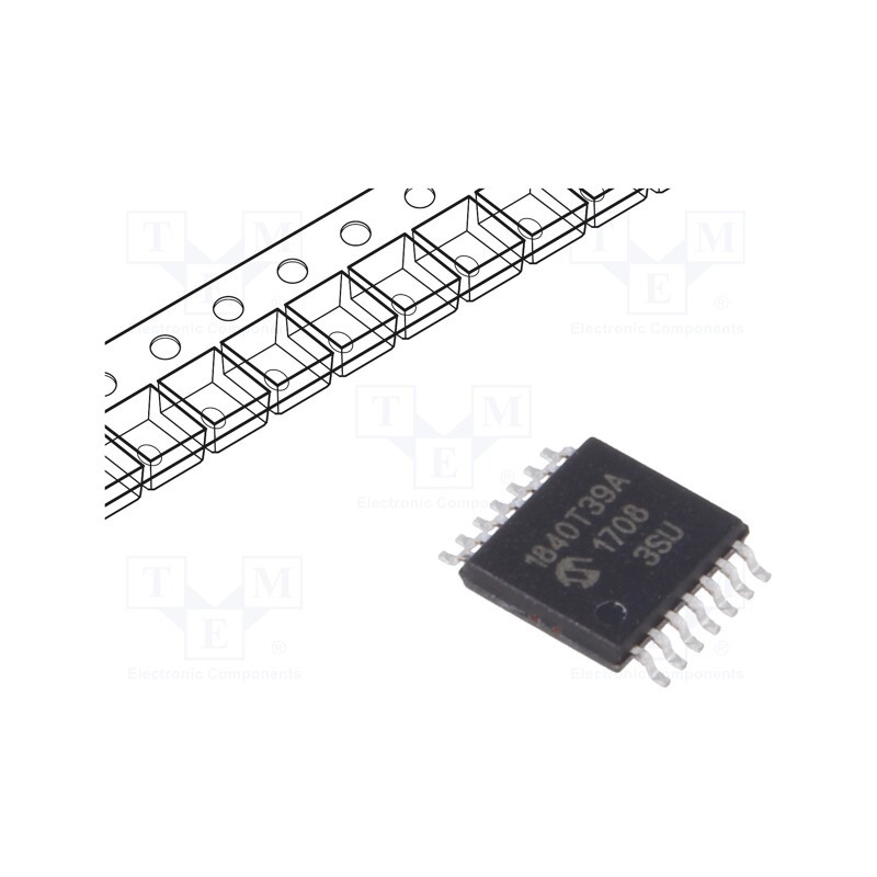 10 pcs : PIC12LF1840T39A-I/ST - IC: PIC microcontroller, 64kB, 32MHz, 1.8÷3.6VDC, SMD, TSSOP14