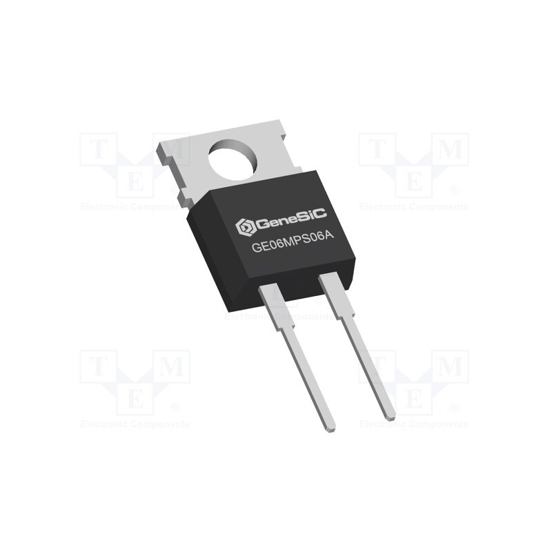 10 pcs : GE06MPS06A - Diode: Schottky rectifying, SiC, THT, 650V, 6A, TO220-2,