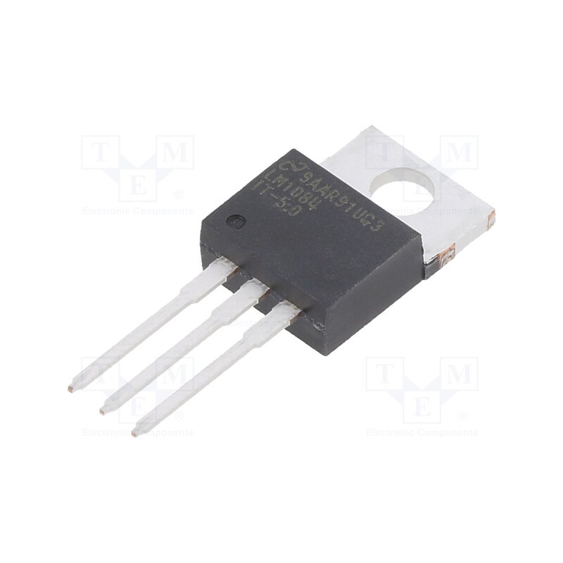 10 pcs : LM1084IT-5.0/NOPB - IC: voltage regulator, LDO,fixed, 5V, 5A, TO220-3, THT, , ±1.5%