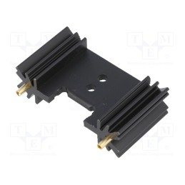 10 pcs : SK409/25,4/STS - Heatsink: extruded, TO220,TO3P, black, L: 25.4mm, W: 45mm, H: 12.7mm