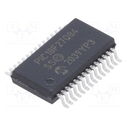 10 pcs : PIC18F27Q84-I/SS - IC: PIC microcontroller, 128kB, 64MHz, CAN FD,I2C,SPI x2,UART x5