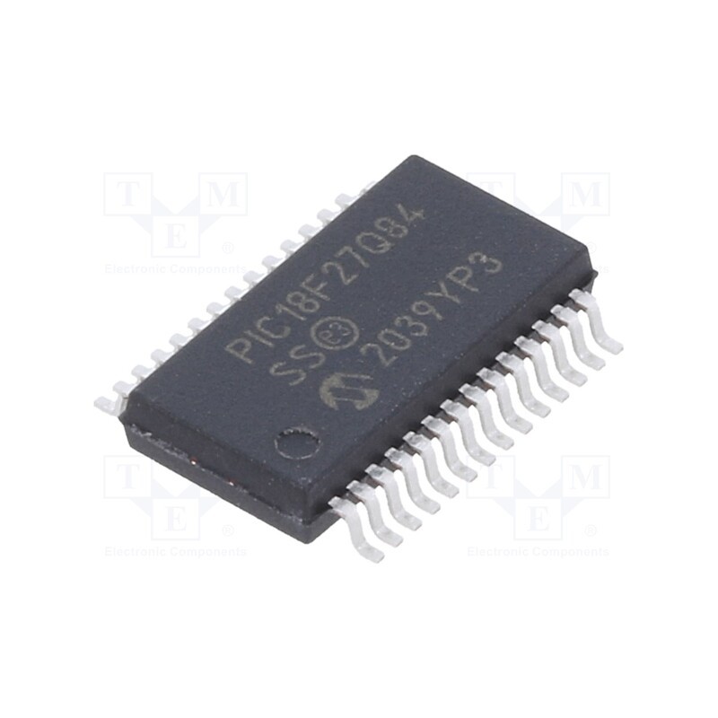 10 pcs : PIC18F27Q84-I/SS - IC: PIC microcontroller, 128kB, 64MHz, CAN FD,I2C,SPI x2,UART x5
