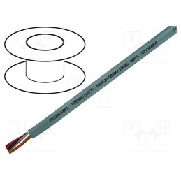 20 m : 18085 - Wire, LiYY, 2x0.5mm2, unshielded, 500V, Cu, stranded, grey, Class: 5