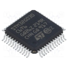 10 pcs : STM32G030C6T6 - IC: ARM microcontroller, 64MHz, LQFP48, 2÷3.6VDC, -40÷85°C