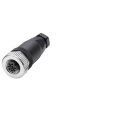 3 pcs - Siemens Circular Connector, 5 Contacts, Cable Mount, M12 Connector, Socket