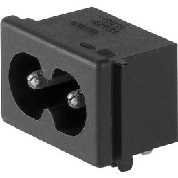 10 pcs - Schurter C8 IEC Connector Male, 2.5A, 250 V