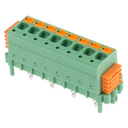 1 pcs - Phoenix Contact SDC 2.5/ 8-PV-5.0-ZB Series PCB Terminal Block, 8-Contact, 5mm Pitch, Through Hole Mount, 1-Row, Screw