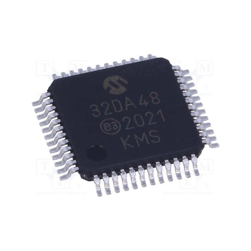 10 pcs : AVR32DA48-I/PT - IC: AVR microcontroller, TQFP48, 1.8÷5.5VDC, Cmp: 3, AVR32, AVR-DA