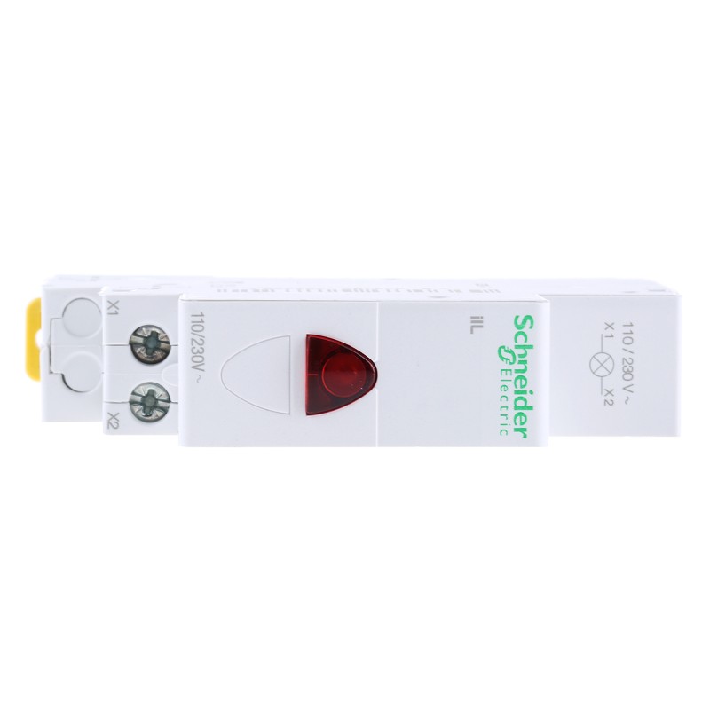 1 pcs - Schneider Electric, iIL, DIN Rail Red LED Indicator, IP2X, 230V ac