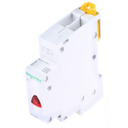 1 pcs - Schneider Electric, iIL, DIN Rail Red LED Indicator, IP2X, 230V ac