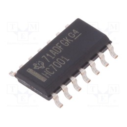 10 pcs : SN74HC7001D - IC: digital, AND, Ch: 4, IN: 2, SMD, SO14, 2÷6VDC, HC