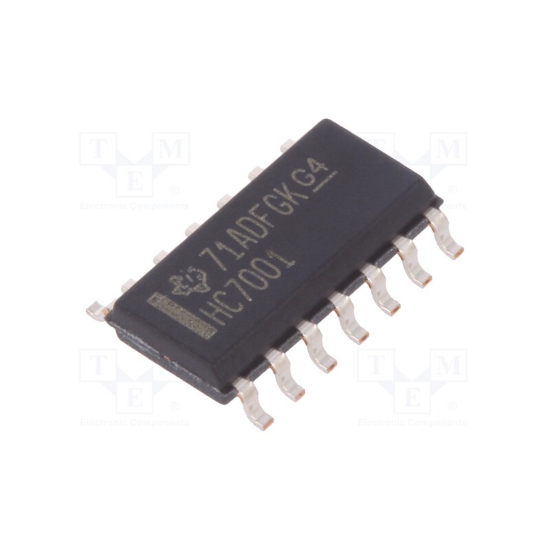 10 pcs : SN74HC7001D - IC: digital, AND, Ch: 4, IN: 2, SMD, SO14, 2÷6VDC, HC