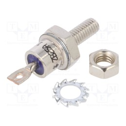 10 pcs : ZB25A 1600V - Diode: rectifying, 1.6kV, 1.3V, 25A, anode to stud, DO5, M5,