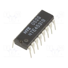 10 pcs : NTE4531B - IC: digital, 12bit,patiry tree, CMOS, 3÷18VDC, THT, DIP16, 600uA