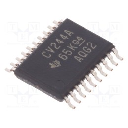 10 pcs : SN74LVCZ244APW - IC: digital, buffer,non-inverting,line driver, Ch: 8, SMD, TSSOP20