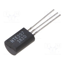 10 pcs : NTE297 - Transistor: NPN, bipolar, 80V, 0.5A, 1W, TO92