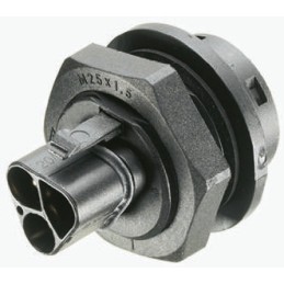 1 pcs - Wieland RST20i3 Series Circular Connector, 3-Pole, Male, Cable Mount, 20A, IP68