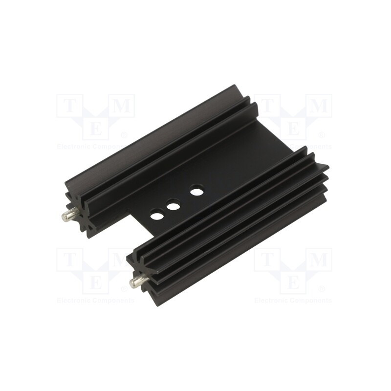 10 pcs : 637-20ABPE - Heatsink: extruded, H, TO220, black, L: 50.8mm, W: 12.7mm, H: 34.9mm