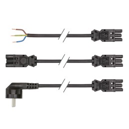 1 pcs - LED2WORK 240100 Series Connection Line With GST18i3 Socket, L, N, PE-Pole, Female, Cable Mount, 16A