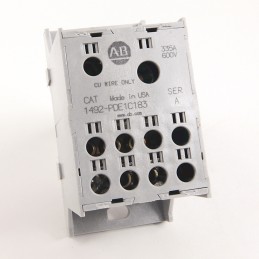 3 pcs - Rockwell Automation Distribution Block, 8 Way, 335A, 600 V, White
