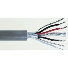 1 Reel of 500 M - RS PRO Twisted Pair Data Cable, 2 Pairs, 0.34 mm², 4 Cores, 22 AWG, Screened, 500m, Grey Sheath