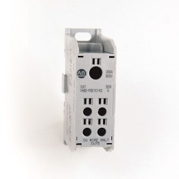 3 pcs - Rockwell Automation Distribution Block, 4 Way, 200A, 600 V, White