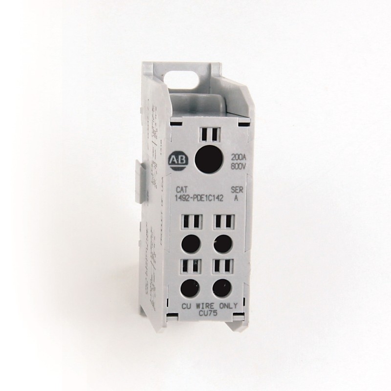 3 pcs - Rockwell Automation Distribution Block, 4 Way, 200A, 600 V, White