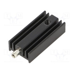 10 pcs : PR5/25/SE/LS - Heatsink: extruded, TO220, black, L: 25mm, W: 12.6mm, H: 6.5mm, 32K/W