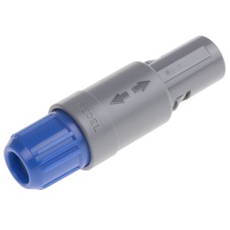 1 pcs - Lemo Circular Connector, 5 Contacts, Cable Mount, Plug, Male, IP50, Redel P Series