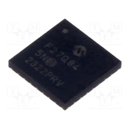 10 pcs : PIC18F27Q84-I/5N - IC: PIC microcontroller, 64MHz, 1.8÷5.5VDC, SMD, VQFN28, PIC18