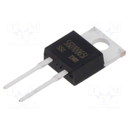 10 pcs : S6D10065I - Diode: Schottky rectifying, SiC, THT, 650V, 10A, 103W, TO220ISO