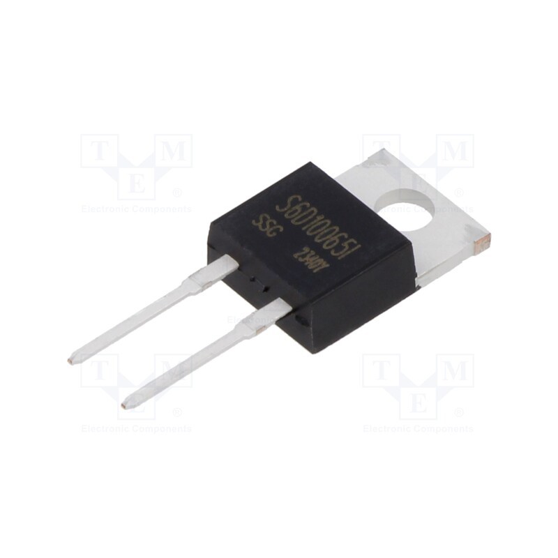 10 pcs : S6D10065I - Diode: Schottky rectifying, SiC, THT, 650V, 10A, 103W, TO220ISO