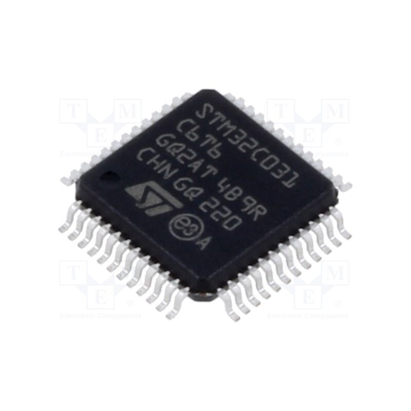 10 pcs : STM32C031C6T6 - IC: ARM microcontroller, 48MHz, LQFP48, 2÷3.6VDC, -40÷85°C