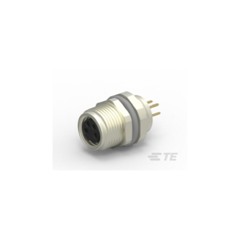 1 pcs - TE Connectivity Circular Connector, 4 Contacts, M8 Connector, Socket, Female