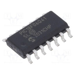 10 pcs : PIC18F06Q41-I/SL - IC: PIC microcontroller, 64kB, 64MHz, 1.8÷5.5VDC, PIC18, 4kBSRAM